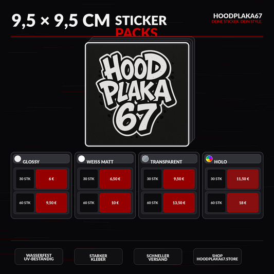 HooDPlaka67 Motiv - 9,5x9,5cm